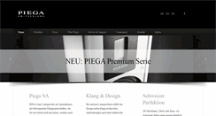 Desktop Screenshot of piega.ch
