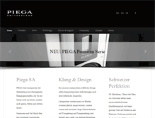 Tablet Screenshot of piega.ch